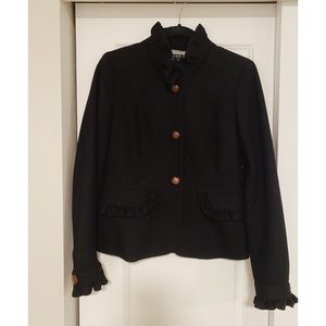 J. Crew Ruffled Wool Jacket